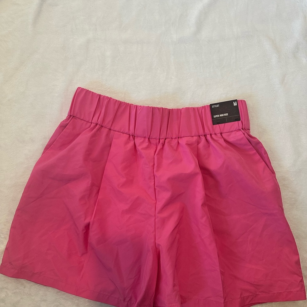Express Vibrant Pink Athletic Shorts